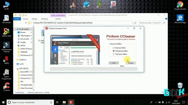 Ccleaner PRO +TECH +BUSIN 5.42 +KeyGen.V5.[x86.x64].(Multilingual).FR