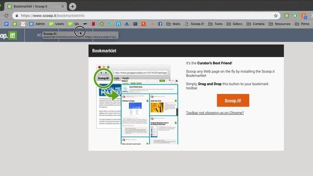 Scoop.it Bookmarklet installation смотреть онлайн