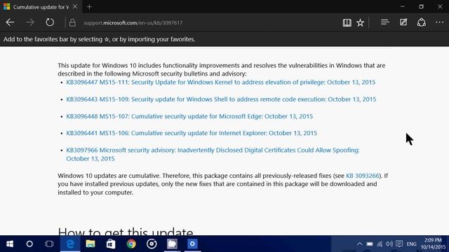 Windows 10 Patch tuesday october 13th 2015 and cumulative update for windows 10 смотреть онлайн