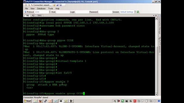 CCIE: Configure PPPoE (server side) смотреть онлайн