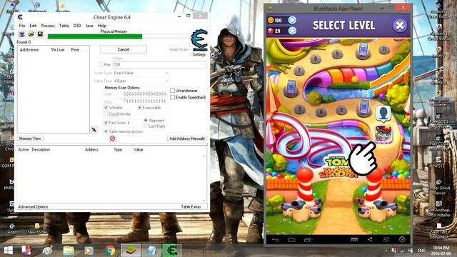 How to hack tom's bubbles shooter in bluestacks with cheat engine 6.4 (unlimited coins and Gems) смотреть онлайн