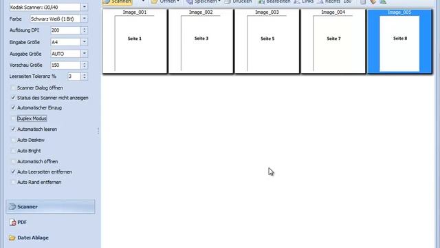 Scan2PDF Software Duplex