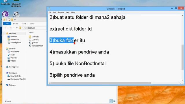 Cara memasukkan Kon Boot di dalam pendrive.avi смотреть онлайн