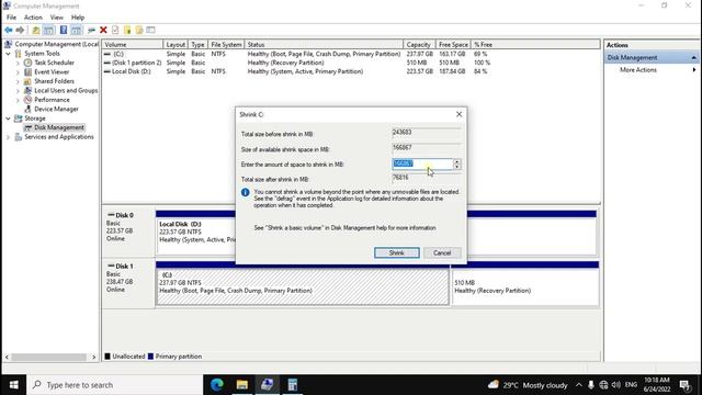 How to Create Hard Disk Partition in Windows -11/10/7 смотреть онлайн