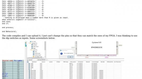 How to assign different pins in Pin Planner in Quartus?