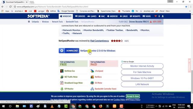 How to Add Speed Moniter in Desktop Taskbar (Windows 10) смотреть онлайн