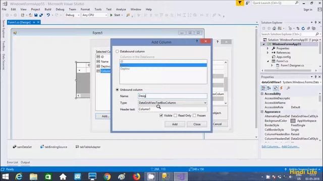 C# DataGridView Explained in Hindi смотреть онлайн