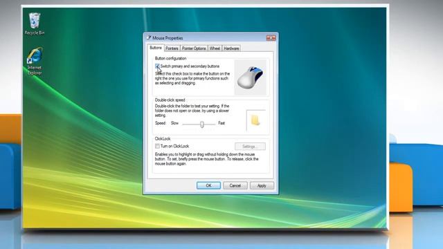 Windows® Vista: Switch Mouse buttons смотреть онлайн