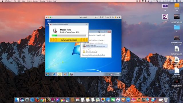 Mac Parallels Desktop install Parallels Tools in Windows смотреть онлайн