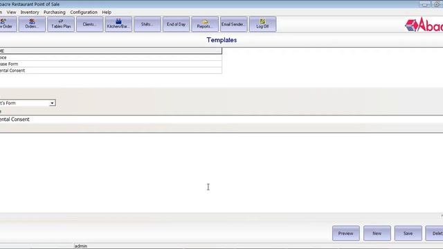 Abacre Restaurant Point of Sale: using clients forms (templates) смотреть онлайн