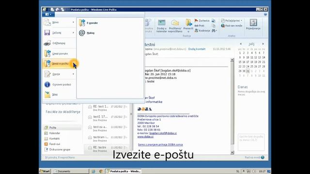 Arhiviranje e-mail poruka pomoću programa Windows Live Mail смотреть онлайн