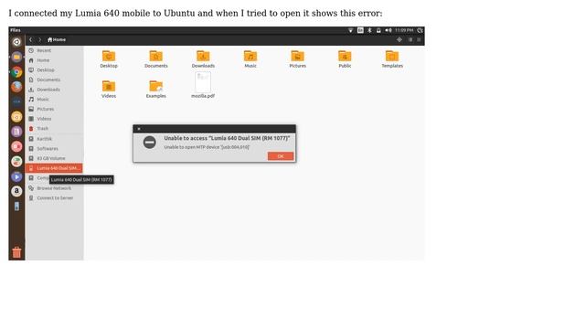 Ubuntu: How to fix Unable to open MTP device '[usb:004,010]' in ubuntu 1V? смотреть онлайн