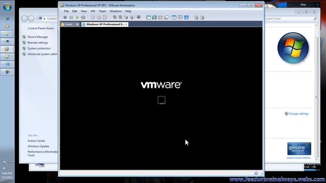 Installing Windows XP in Windows 7 Using VMware Workstation 7(Stable Version for Windows 7) смотреть онлайн