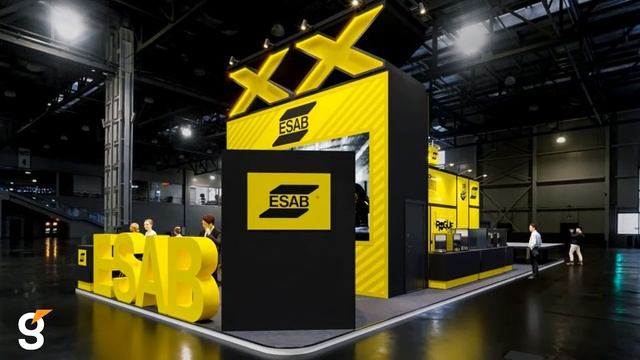 Застройка выставочного стенда под ключ для компании ESAB. смотреть онлайн
