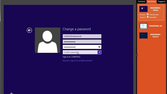 Problem changing domain user password on Windows 8 смотреть онлайн