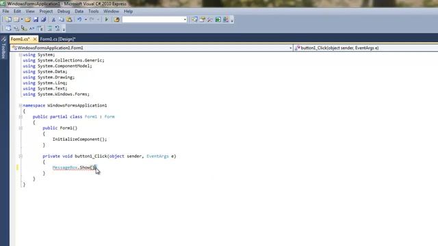 C# Tutorial #3: Events and MessageBoxes! смотреть онлайн