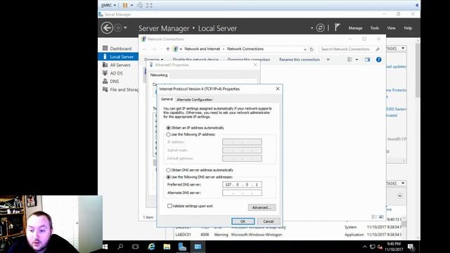 Creating an Active Directory Domain with Server 2016 on vSphere 6.5 смотреть онлайн
