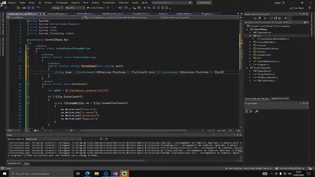 StreamWriter e StreamReader | Manipulando arquivos de Texto | C Sharp C# смотреть онлайн