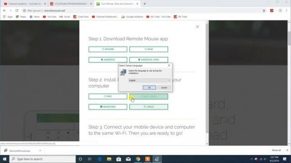 Remote mouse and keyboard for windows from android