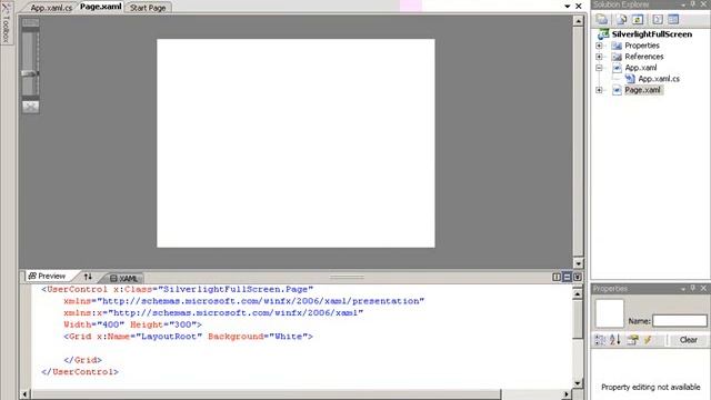 VS.Net 2008 Silverlight 2.0 - Full Screen Lesson 1(Part I) смотреть онлайн