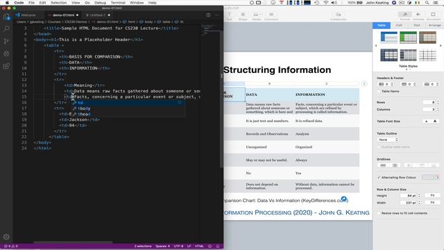 CS230 Lecture 02 Lesson 01 Structuring Content with HyperText Markup Language (HTML) смотреть онлайн