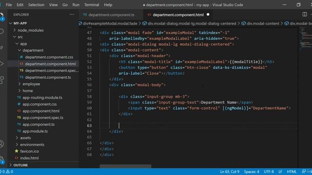 16. Modal Popup Window | ANGULAR 12 .NET WEB API смотреть онлайн