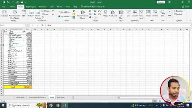 #9 How to Create Charts in Microsoft Excel | how to use pivot chart in excel in Hindi#computer смотреть онлайн