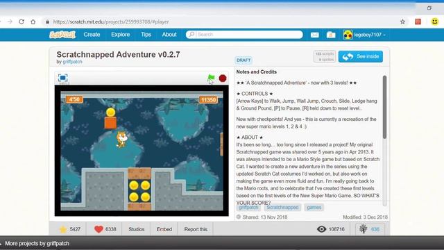 Playing Scratch 2.0 online WHILE THE SITE IS DOWN FOR 3.0 смотреть онлайн