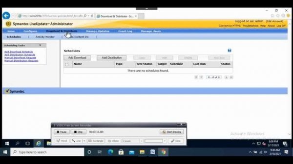 Symantec LiveUpdate Administrator (LUA) installation and configuration on the SEPM servers