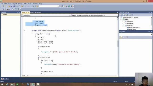 Paint Tutorial ( Microsoft Visual Studio C# ) смотреть онлайн
