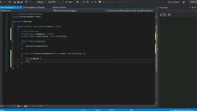 Windows form panel dragging in c# windows form смотреть онлайн