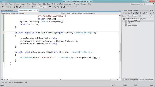 C# 4.5 | Uso de async para mejorar la experiencia de usuario en una aplicación para Windows смотреть онлайн