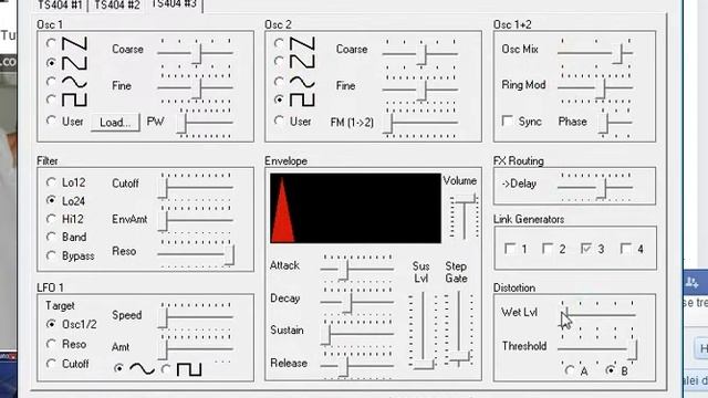 TS404 - Free Soft Synth for Windows 95 - Demo смотреть онлайн