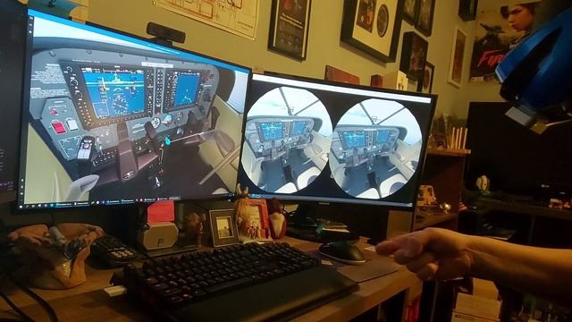 MSFS 2020 with Windows Mixed Reality and Leap Motion hand tracking смотреть онлайн