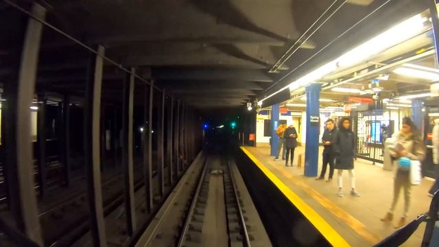 ⁴ᴷ⁶⁰ NYC Subway Front Window View - The C Line to Euclid Avenue смотреть онлайн