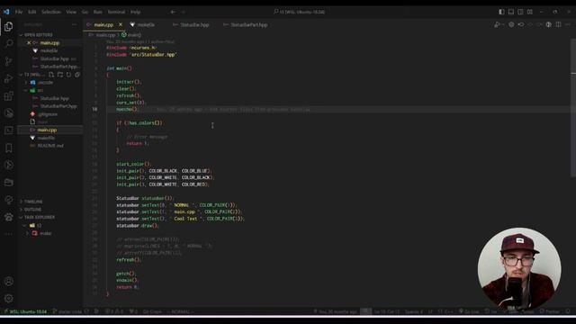 Ncurses Development in Windows using WSL + VS Code смотреть онлайн