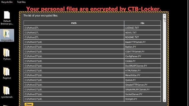 CTB Locker Ransomware demo смотреть онлайн