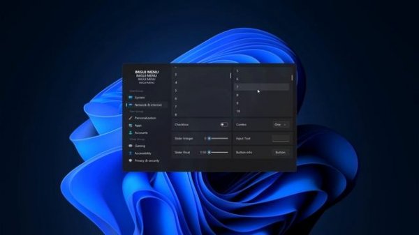 imgui menu (windows 11 style) dx9