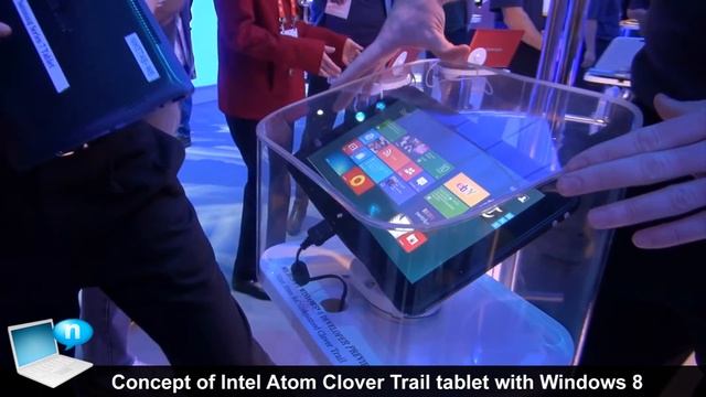Intel Clover Trail tablet concept with Windows 8 смотреть онлайн