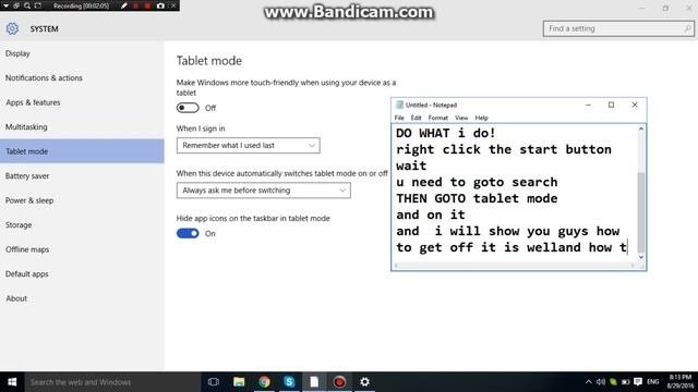 How to make your WINDOWS 10 pc/laptop to tablet mode free BTW смотреть онлайн