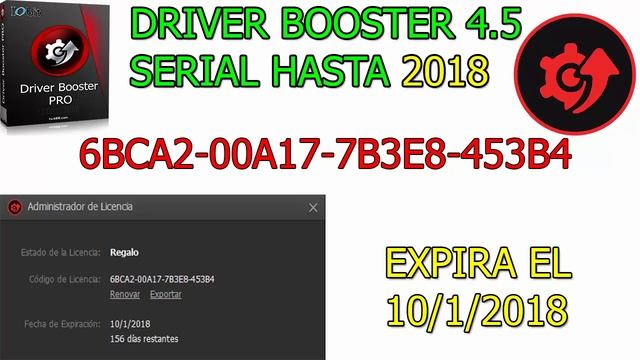 SERIAL/LICENCIA DRIVER BOOSTER 4.5 HASTA 2018 смотреть онлайн