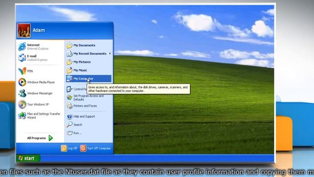 Creating new User Profile and transfer data files in Windows® XP смотреть онлайн