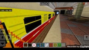 Обзор/ПАРАД ПОЕЗДОВ/ Метро в Майнкрафт пе | Метрополитен в Майнкрафт Метромайн