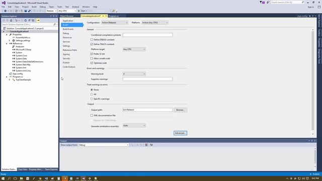 Hide Debug Information Microsoft Visual Studio 2015 смотреть онлайн