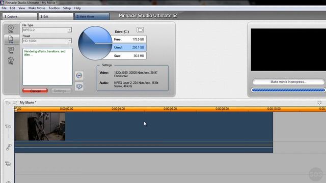 Rendering From Pinnacle Studio 12 смотреть онлайн