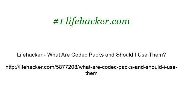 What Is The CCCP Codec Pack? смотреть онлайн