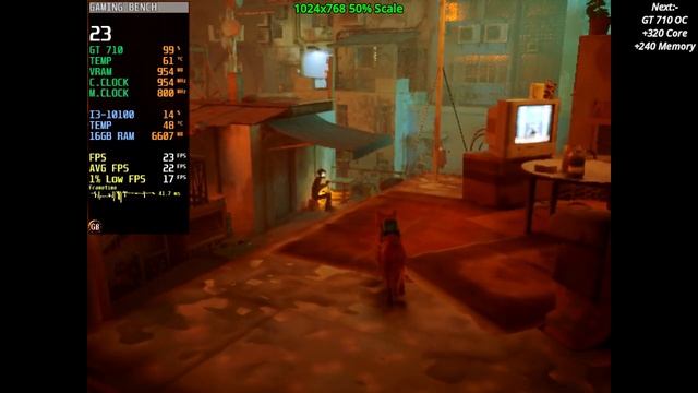 GT 710 | Stray - The Cat Game | 720P, 504P, 360P, 1024x768 | Low смотреть онлайн