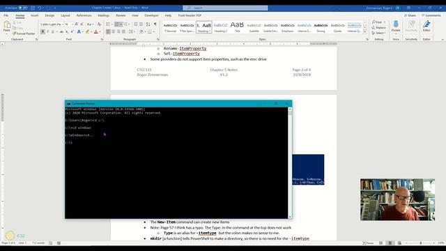 Powershell Set-Location cmdlet (Intro to Powershell series video 5-6) смотреть онлайн