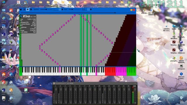 Kiva MIDI player in CoolSoft VirtualMIDISynth test! смотреть онлайн