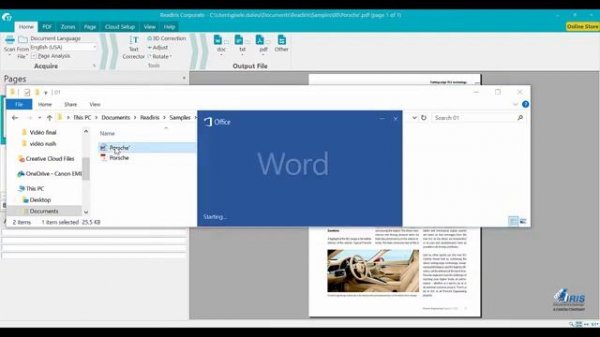 Readiris 17 Windows: How to edit in a text editor (Word, Notepad, etc.) ?